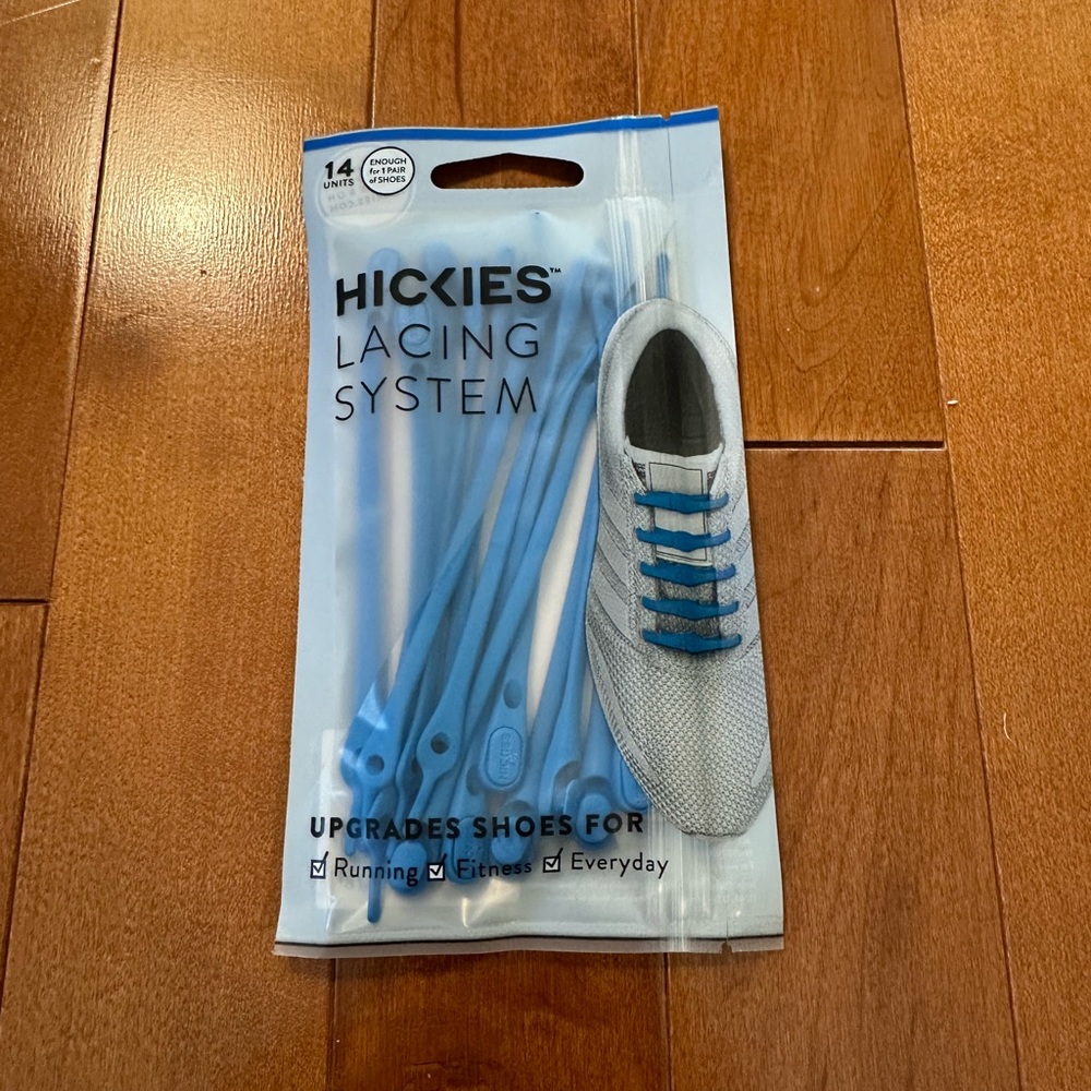 Hickies lacing system, slip-on shoe ties - Blue